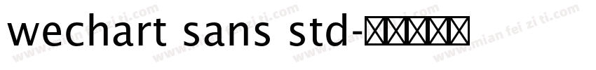 wechart sans std字体转换